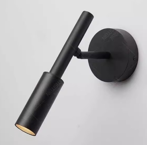 Lámpara de pared LED de color negro para habitaciones de hotel, lámpara de pared de hierro para mesita de noche - Product Image 2