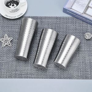 Japanese Style Hammered Insulated Cup 304 Stainless Steel <b>Double</b> <b>Wall</b> Vacuum Mug 350ml Portable Coffee Beer Tumbler - Product Image 5