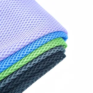 Tela de malha de ar 3d para calçados, tecido de malha de ar 3d de poliéster ecológico preto, malha de ar 3d