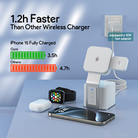 Produits phares : Station de charge sans fil rapide 15W, support de charge 4-en-1 pour haut-parleur, iPhone, Apple Watch, ordinateur portable PD