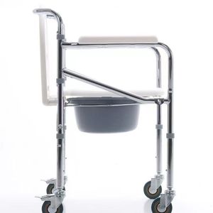 Guoyao <b>Commode</b> <b>Chair</b> With Wheels Foldable Thickened For Bathroom Toilet Use - Product Image 4