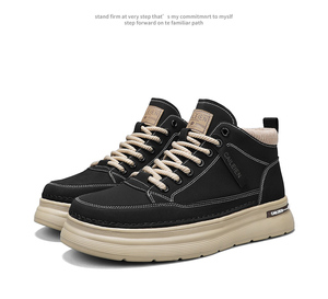 รองเท้าผ้าใบผู้ชายแบบสวม พื้นหนา กันลื่น ทนทาน เหมาะสำหรับใส่ทำงาน เดินเล่น หรือใส่ลำลอง - Product Image 2