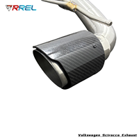 Système d'échappement Catback en acier inoxydable avec silencieux pour Volkswagen Scirocco 2.0T 2010-2017, tuyau d'échappement haute performance