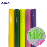 Vente en gros de bouffée 3D personnalisée impression de logo DTF autocollant à repasser pour vêtements film PU/HTV durable et flexible transfert de chaleur