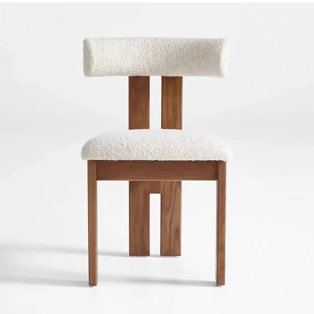 Tessuto di velluto nordico casa moderna mobili di Design di lusso sedie da pranzo sedia da pranzo imbottita visitatore