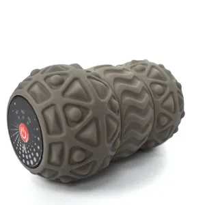 Einstellbare elektrische High Density Custom Logo Erdnuss Vibrations massage ball Kleine Mini-Übung Yoga Massage rolle