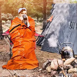 Camping Survival Gear Outdoor Leven Nood Slaapzak Thermische Warm Houden Waterdichte Mylar Ehbo Emergency Deken