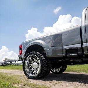 Jantes en alliage forgé SJ Custom 20 22 24 26 <span class=keywords><strong>28</strong></span> 30 <span class=keywords><strong>pouces</strong></span> pour camion tout-terrain, jantes 6x139.7 8x6.5 8x165.1, jantes doubles pour Ram Silverado - Product Image 3