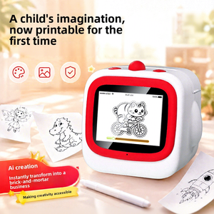 AI Voice Control Kids <b>Mini</b> Thermal Printer Wireless Inkless Sticker Drawing Toy Early Education Birthday Gift Drawing Printer - Product Image 5
