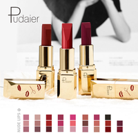 Échantillon gratuit Pudaier, 26 couleurs de rouge à lèvres mat velouté, permanent, de haute qualité, marque privée, longue durée, maquillage pour les lèvres végétalien