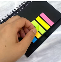 Carnet à spirale portable, bloc-notes à feuilles mobiles, planificateur combiné, notes adhésives, cadeau, mémo détachable pratique