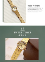 Montre vintage de luxe pour femme, cadran carré en quartz Fritillary, bracelet en acier inoxydable, mouvement Miyota 18 mm, aiguilles, verre Hardlex, résistante à l'eau