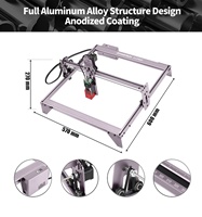 Mesin Pengukir Laser Mini Portabel DIY Berkualitas Tinggi Desktop CNC A5 Pro 40W untuk Kayu, Pena, Logam, Kartu