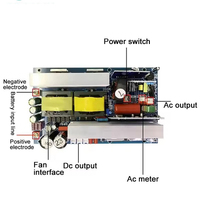 Convertisseur solaire à onde sinusoïdale pure DC12V/24V/48V vers AC220V 300W/500W, convertisseur de courant pour voiture, convertisseur de courant domestique AC110~220V