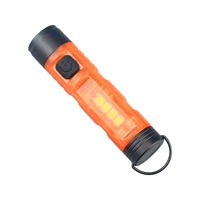 Porte-clés lampe torche LED multifonction en alliage d'aluminium, protection contre les surcharges, fixation magnétique, design ultra-fin, indice de protection IP20