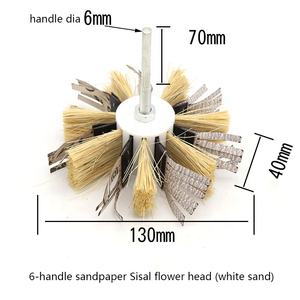 Disco <span class=keywords><strong>de</strong></span> Pulido <span class=keywords><strong>de</strong></span> Sisal <span class=keywords><strong>Pequeño</strong></span>, Rodillo Especial para Pulir y Desbastar, Taladro Eléctrico Manual - Product Image 3