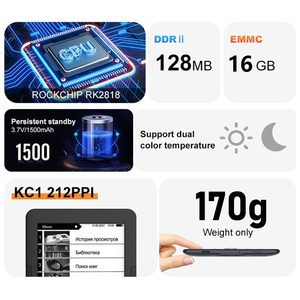 Tablette électronique E-Ink 6 pouces avec lecteur de livres électroniques Android, prise en charge des formats PDF et TXT, lecteur de livres électroniques E-Ink en anglais - Product Image 3