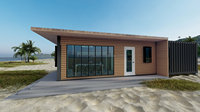 Maison duplex préfabriquée de 60 mètres carrés avec salle de bain, 2 chambres, maison préfabriquée moderne de luxe, autres constructions