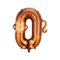 Ballon en plastique imprimé par transfert thermique de 40 pouces, motif animaux, 3 couleurs, pour décorations de fête de Noël - Utilisation adulte