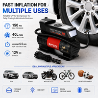 Smart 12V Air Pump Tire Inflator for Car Motorcycle Bicycle Private Label Factory