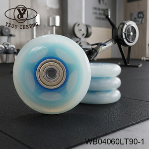 Rueda de PU de 60 mm YEOU CHERNG con Rodamiento de Bolas WB04060LT90-1, Duradera para Uso en Gimnasio - Product Image 1