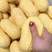 Mainan Squishy Kacang 2026 Mainan Fidget Terlaris untuk Menghilangkan Stres Kulit Renyah Lambat Mengembang Mainan Sensorik untuk Usia 5 hingga 7 Tahun