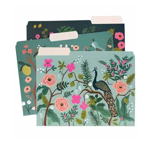 ที่กำหนดเองขนาดตัวอักษร1/3-ตัดแท็บโฟลเดอร์แฟ้มออแกไนเซอร์ที่มีกระเป๋า - Product Image 4