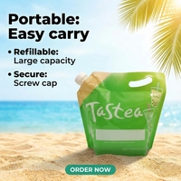 Pochette Doypack et pochette à bec verseur personnalisées en PET, AL, PE avec impression en héliogravure pour l'emballage de boissons au thé au lait