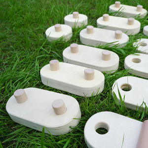 Balancín de Madera, Juguete Combinado Táctil, Gimnasio para Niños, Circuito de Obstáculos, Tabla de Equilibrio de Madera, Juguete Educativo Montessori - Product Image 5