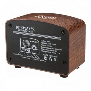 Imaiwill Felix-243 Hot Selling Portable New Retro Walnut Wooden Multimedia <b>Mini</b> Subwoofer Wireless Bluetooth Music Promotional - Product Image 3
