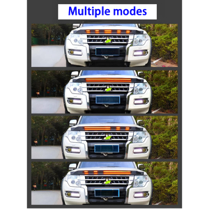ชุดแต่งกันชนหน้าแบบมีไฟ LED สำหรับรถมิตซูบิชิ ปาเจโร สปอร์ต <span class=keywords><strong>4x4</strong></span> พร้อมสน็อกเกิล ป้องกันกรวด วัสดุ ABS สำหรับรถปาเจโร่ V97 V93 V73 - Product Image 2