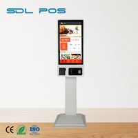 Kiosco de Autoservicio SDLPOS para Gestión de Colas, 4G + 64Gb, Conectividad Ethernet RJ45, Registro Digital para Hospitales, Económico