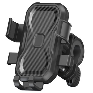 Mobile Phone Holder For Bicycle Handlebar With Anti Shake Feature Cycling Navigation Mount Black <b>Plastic</b> - Product Image 1