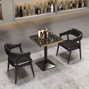 Conjuntos de Muebles Comerciales Modernos de Bambú para Exteriores, Bares, Cafeterías y Tiendas de Té con Leche, Mesa de <span class=keywords><strong>Bar</strong></span>, Comedor - Product Image 2