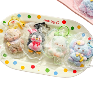 Wholesale 7cm Silicone Animal Squishy Keychain Cream Texture Squeeze Stress Relief Toy Mini Cute Gift Fidget Bag Hanging Pendant - Product Image 1