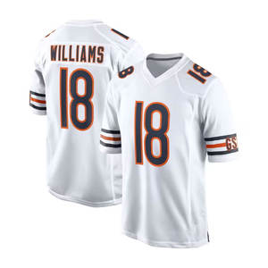 Jersey de fútbol americano para hombre bordado de nueva temporada #18 Williams #34Payton #2Moore #15 Odunze camisetas de fútbol cosidas - Product Image 2