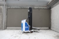 Machine automatique de projection de ciment mural avec moteur, composants essentiels PLC pour le pulvérisation de mortier