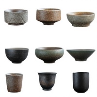 Taza de Té de Cerámica Estilo Japonés, Diseño Creativo Vintage, Origen Dehua, Diseño de Lujo Ligero, Tazón Pequeño para Té Kung Fu