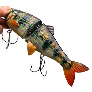 AT01 personalizado realista 200mm 90g lubina Artificial señuelo <span class=keywords><strong>de</strong></span> pez plástico biónico Swimbait 2 segmentado Multi articulado Señuelos <span class=keywords><strong>de</strong></span> Pesca duros - Product Image 3