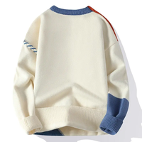 Pulls à col roulé pour hommes en tricot chaud d'automne et d'hiver, 100% coton Terry, surdimensionnés, mode coréenne, streetwear décontracté, ODM