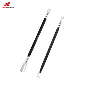 Pousse-cuticules métallique double-embout, kit de nettoyage des peaux mortes, outils de manucure GZ RTS, commande en gros mixte - Product Image 1