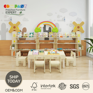 Meubles Montessori en bois modernes pour l'école maternelle, coin lecture, bibliothèque pour la maternelle, la garderie, la salle de classe - Product Image 1