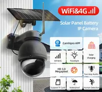 Cámara PTZ de Seguridad IP CCTV de Metal, 3MP, AOV 7/24, Visión Nocturna en Color de 940nm, Tarjeta SIM 4G, WiFi, Energía Solar, Audio Bidireccional, Tarjeta de Memoria Integrada
