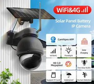 Metal 3MP AOV 7/24 IP <strong>CCTV</strong> 940nm Color Night Vision 4G Sim Card <strong>WiFi</strong> Solar Power PTZ Camera Two-Way Audio Built-in Memory Card - Product Image 2