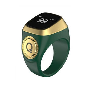 Qibla cincin pintar berputar pria, zikr cerdas Bluetooth dengan fungsi Jam Alarm, penghitung jari untuk Android iOS - Product Image 5