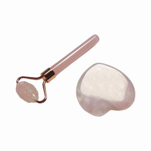 ชุดลูกกลิ้งหินหยกเรซินทรงกุหลาบควอตซ์ทรงหัวใจแท้กำหนดโลโก้ได้เองผลิตภัณฑ์นวดหน้าคุณภาพดี100% ธรรมชาติ - Product Image 5