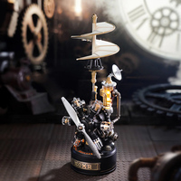 Jouets d'assemblage Robotime Rokr CGL01, hélicoptère Da Vinci, kit d'artisanat DIY, puzzles en plastique 3D mécaniques