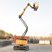 Plateforme élévatrice articulée industrielle diesel SAGAFIRST SPABL10-45M à grande portée et rotation, pour maintenance aérienne, 48,6 m