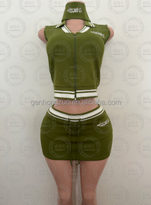 Custom Logo Loungewear <strong>Women</strong> 2 Pieces Set Polo Vest Top With Capri Body Fit Casual <strong>Women</strong> 2 Pieces Track Set <strong>Women</strong> <strong>Resort</strong> <strong>Wear</strong> - Product Image 4