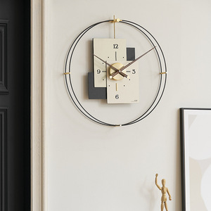 Wozoom Modern <b>Wall</b> <b>Clock</b> Round <b>Silent</b> Battery Powered Living Room Home Decor Elegant Design - Product Image 4